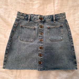Zara TRF Jean Skirt M
